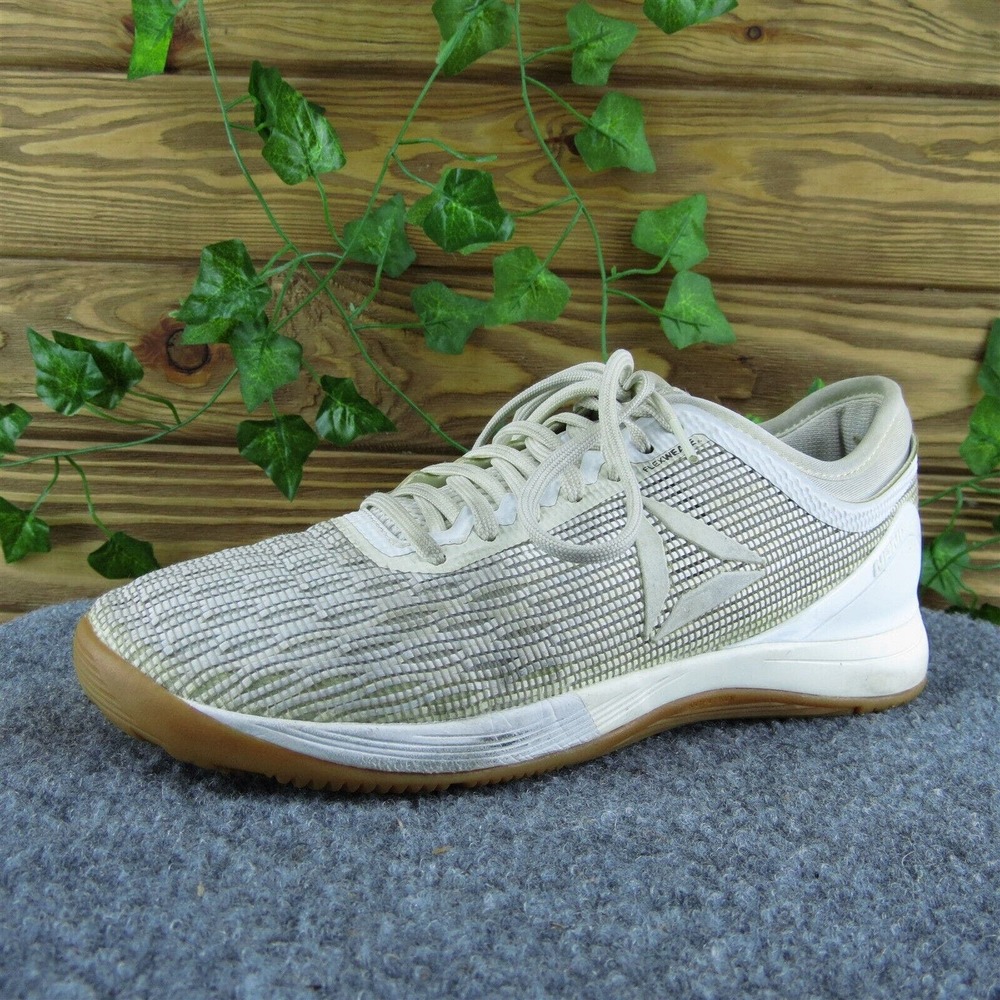 Reebok Crossfit Nano Women Sneaker Shoes Gray Fabric Lace‎ Up Size 7 Medium